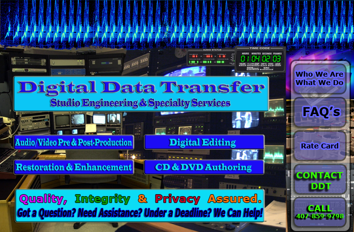 Digital Data Transfer Audio Video Specialty Services serving Municipalities and Law Enforcement in Central Florida
